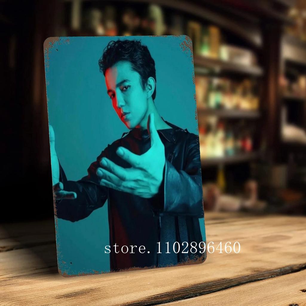 Dimash kudaibergen Nástěnné dekorace plechové cedule a značky Vintage plechové cedule Kapitan kovový plakát Dekorace pro bar hospodu klub Nástěnná dekorace