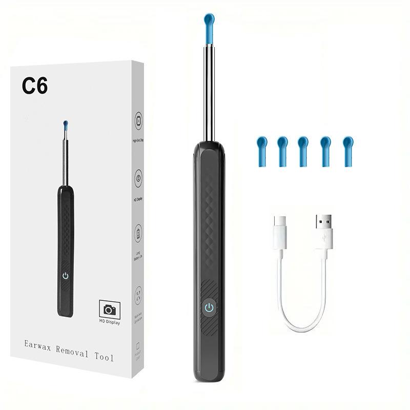 

Беспроводной умный визуальный очиститель ушей 800 Вт Ушная палочка Отоскоп Инструмент для удаления ушной серы Ухочистка Камера Ушной эндоскоп Для iOS Android