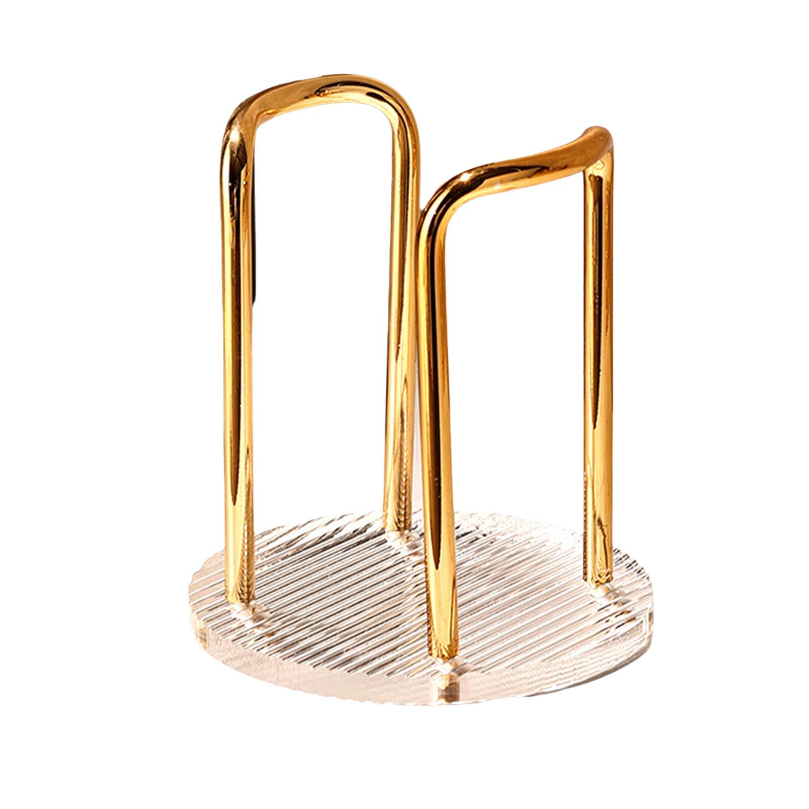 

Акриловая стойка для хранения чашек Удобный и экономящий место органайзер для чашек Элегантная подставка для чашек Компактные полки для чашек B золотой