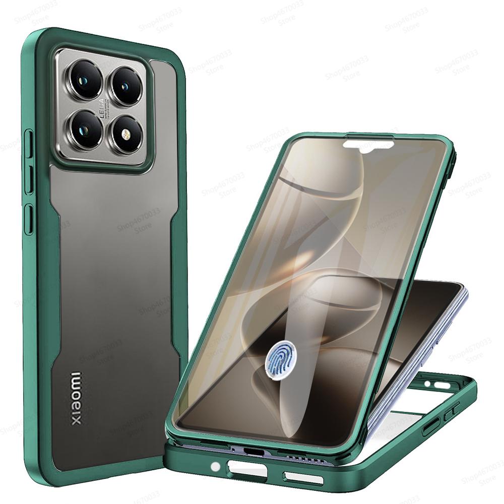 360 Full Cover Silicone Phone Case For Xiaomi 14T 13T 12T 11T 14 13 12 11 Pro 14 Ultra Shockproof Cover For Xiaomi 13 12 11 Lite