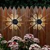 2/4PCS Solar Peacock Projection Lights Waterproof Outdoor LED Wall Lamp Solar Fence Light for Yard Garden Lawn Christmas Decoration