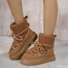 Moda Modne wszechstronne Jesień Zima Nowe Śniegowce na grubej podeszwie Ocieplane do połowy łydki Za kolano Ciepłe Duży rozmiar Buty damskie
