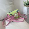 Small bag women's versatile new contrasting colors cute camera bag girl mini lipstick bag