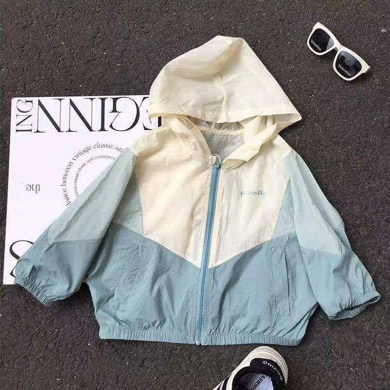 Children's sunscreen clothes boys and girls 1011 new summer thin breathable outdoor UV protection sunscreen clothes jacket