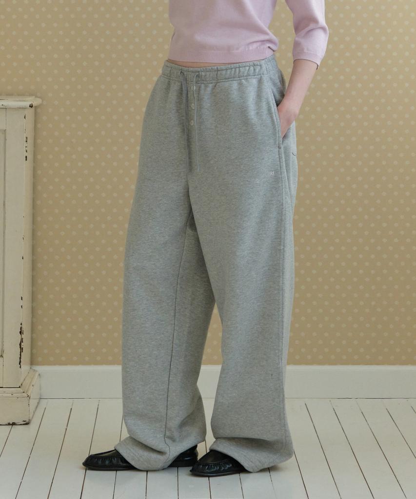 TTUDEMENT Tt Logo Sweatpants_Melange Gray