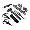 KAI AUGER Full Set for Men: Includes Razor Blades, Tweezers, Nail Clippers, Nose Hair Scissors, Eyebrow Scissors, and Replacement Blades. Stylish 5-bl