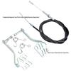 Brake Throttle Foot Pedal with Cable for Predator 212cc/196cc 5.5hp Silver