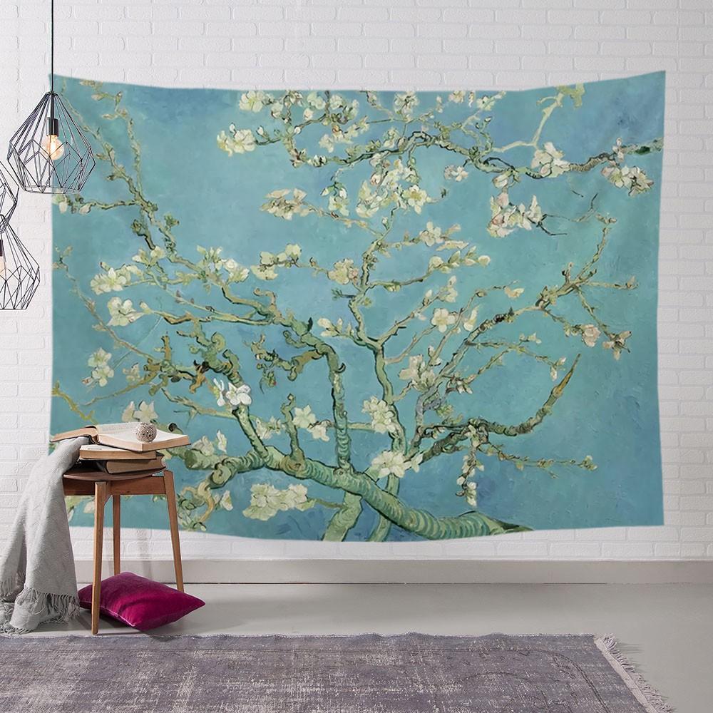 Home Decor Painting Pattern Tapestry Wall Hanging Creative Art Oil  Background Cloth Bedroom