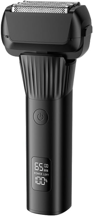TCELL Electric with Auxiliary Shaving Shaving and Electronic LED Display Men's Shaver, 5-Blade, Reverse-Scratch Type, System, Two-Stage Rotation,