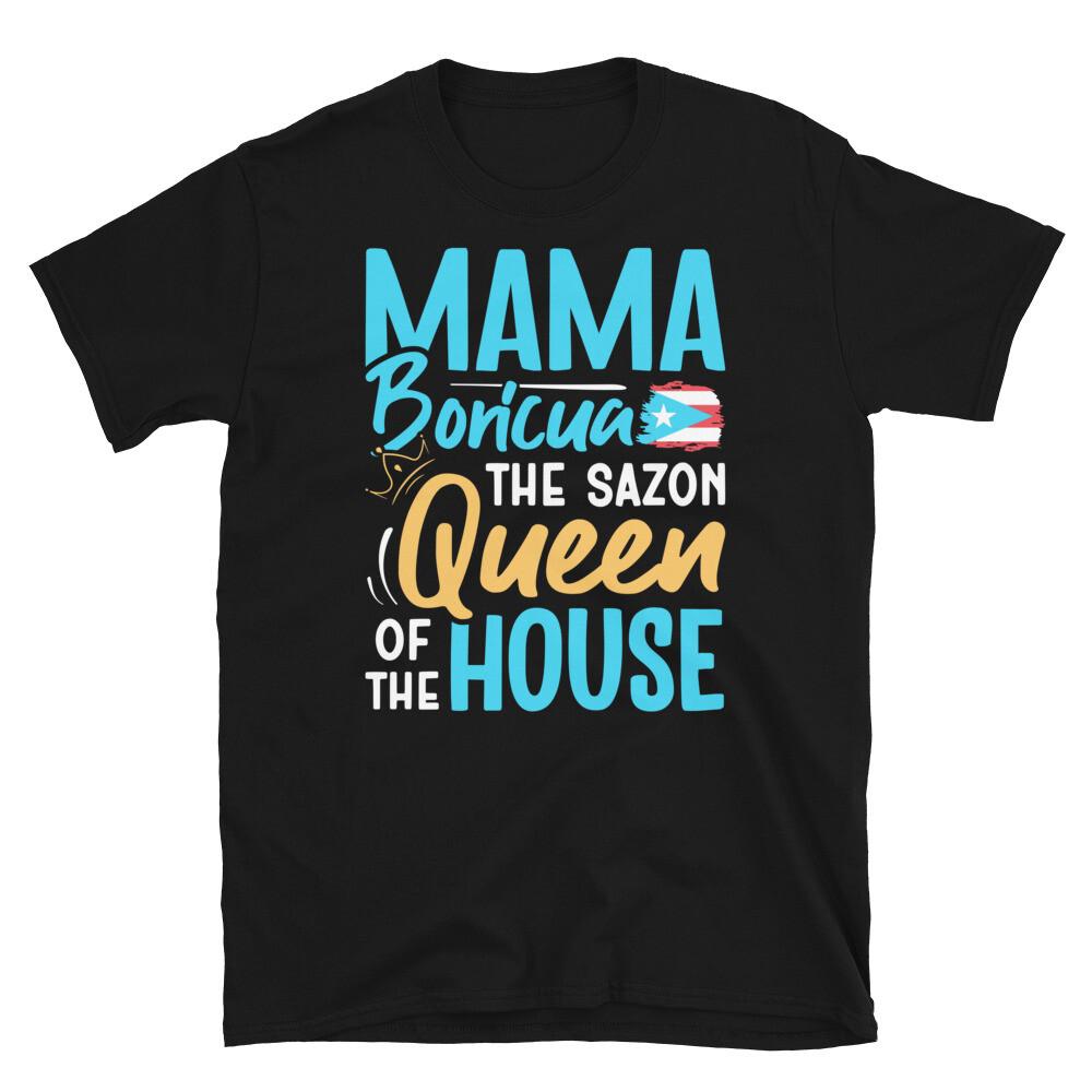 

Mama Boricua The Sazon Queen of the House Short-Sleeve Unisex T-Shirt 4XL
