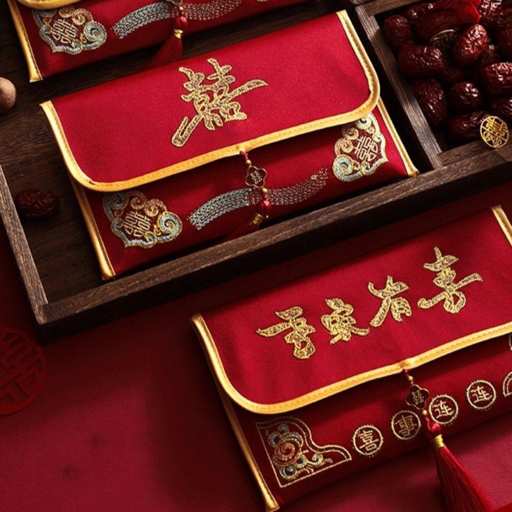 Hongbao New Year Money Envelope Traditional Red Pocket Money Pouch Lucky Money Packet Wedding