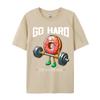 Go Hard Or Go Home Donut Weightlifting Fitness Gym Funny Party Tops Tees For Boys Brand New TShirt 3d Printed Tops Shirt