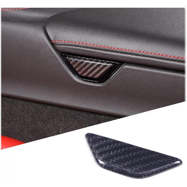 

Real Carbon Fiber Armrest Box Handle Bowl Cover Trim Compatible with Chevrolet Corvette C8 2020-2026, Center Console Armrest Box Switch Trim Cover чёрный