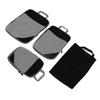 Compression Packing Bags Waterproof Portable Luggage Suitcase Organizer Pouch for Clothing Underwear Shoes 4pcs Black