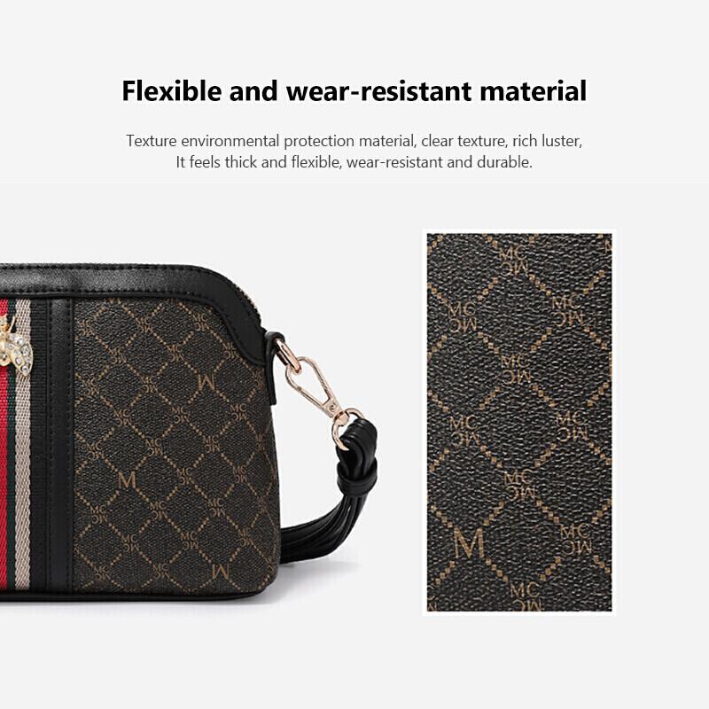 MEXICAN Stylish Handbag, Women's Leather Crossbody Bag, Vintage Shoulder Bag, Light Luxury Square Bag