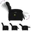 Vidaxl Reclining Lift Chair with Massage, Electric, Black