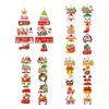 Easy Hanging Festival Cartoon Paper Door Hangers Decoration Christmas Party Supplies For Indoor Wall Window Decoration