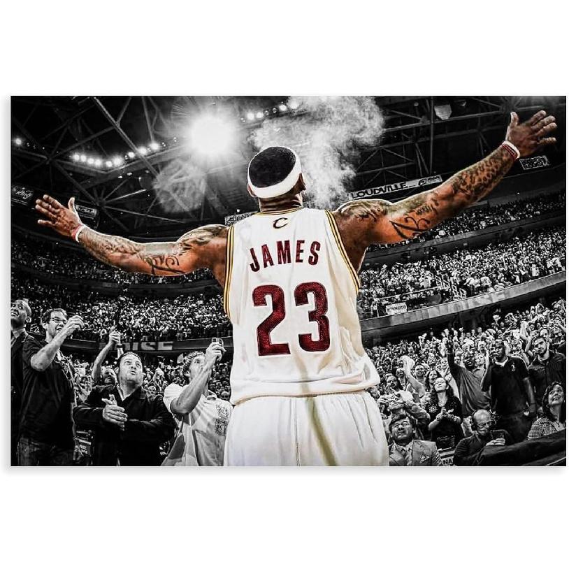 THOMIX LeBron James Poster 1 Canvas Poster Bedroom Decor Sports Landscape Office Room Decor Gift Unframe: Unframe:12x18inch(30x45cm)