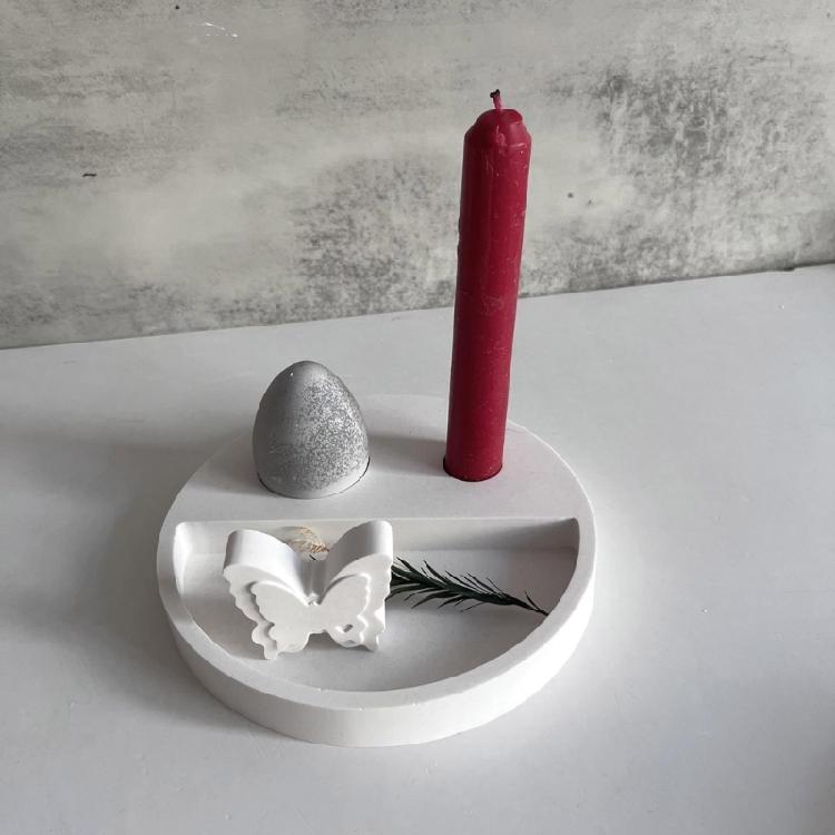 Reusable Round Sturdy Silicone Mould Home Accessory Decoration for Customes Candle Creation Perfect for Gifts