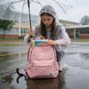 Allgemeiner Rucksack für Mittelschülerinnen aus atmungsaktivem, wasserdichtem Nylon mit dekorativer Schleife für den Schulgebrauch