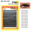 Natural Thick C-Song Single Cluster False Eyelashes 10-18Mmdiy Segmented Multi-Hair Eyelashes