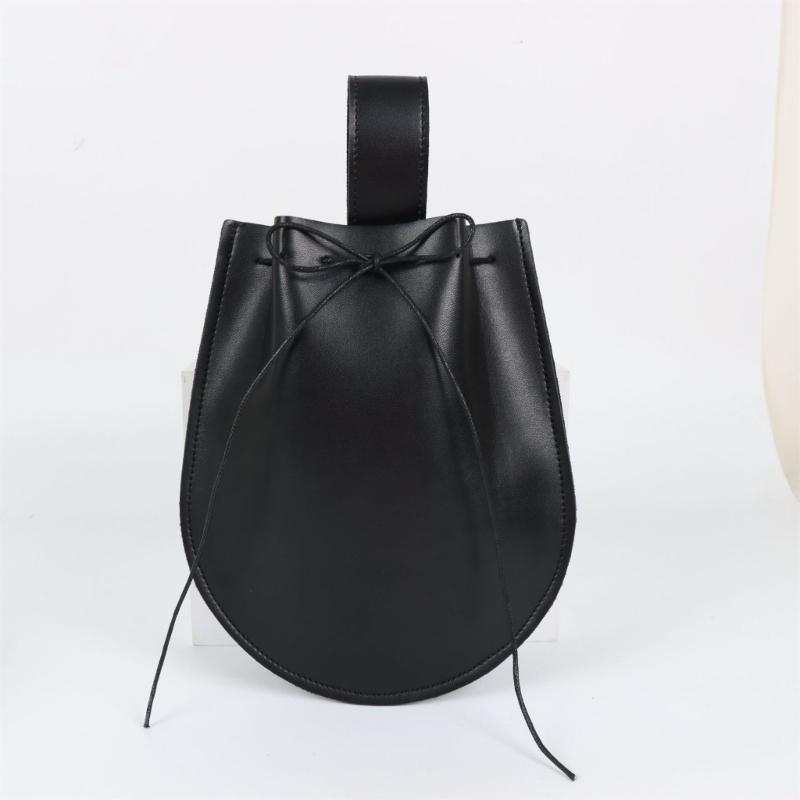 Medieval Waist Guard Leather Side Pack Medieval Leather Belt Waist Bag Potion Bottle Medieval Costume Accessory