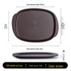 Thickened Rectangular Plastic Fast Food Tray
