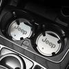2PCS Luminous Water Coaster Water Cup Mat Non-Slip Mat For Jeep Renegade Wrangler JK Patriot Renegade Trail Hawk Commander JPB AJP1