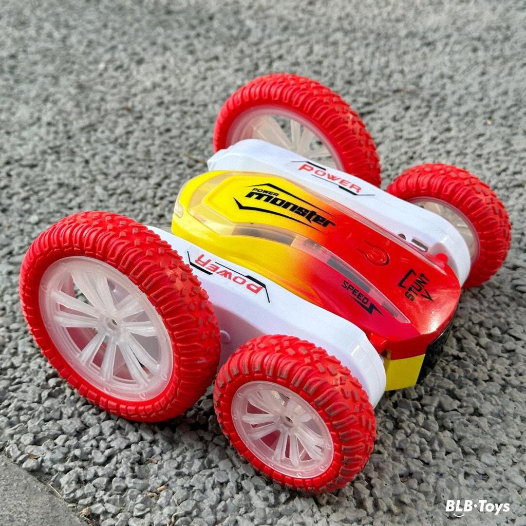 4WD Stunt Car with LED Light-Up Tires and Remote Control