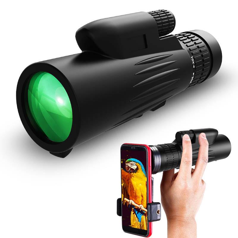 Model privat Produs nou 10-30×50 Zoom Monocular Concert Telescop mobil în aer liber Foto Telescop HD