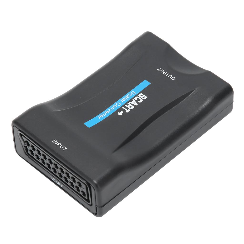 SCART to HighDefinition Multimedia Interface Converter 1080p 20p Output for o Video(Black )