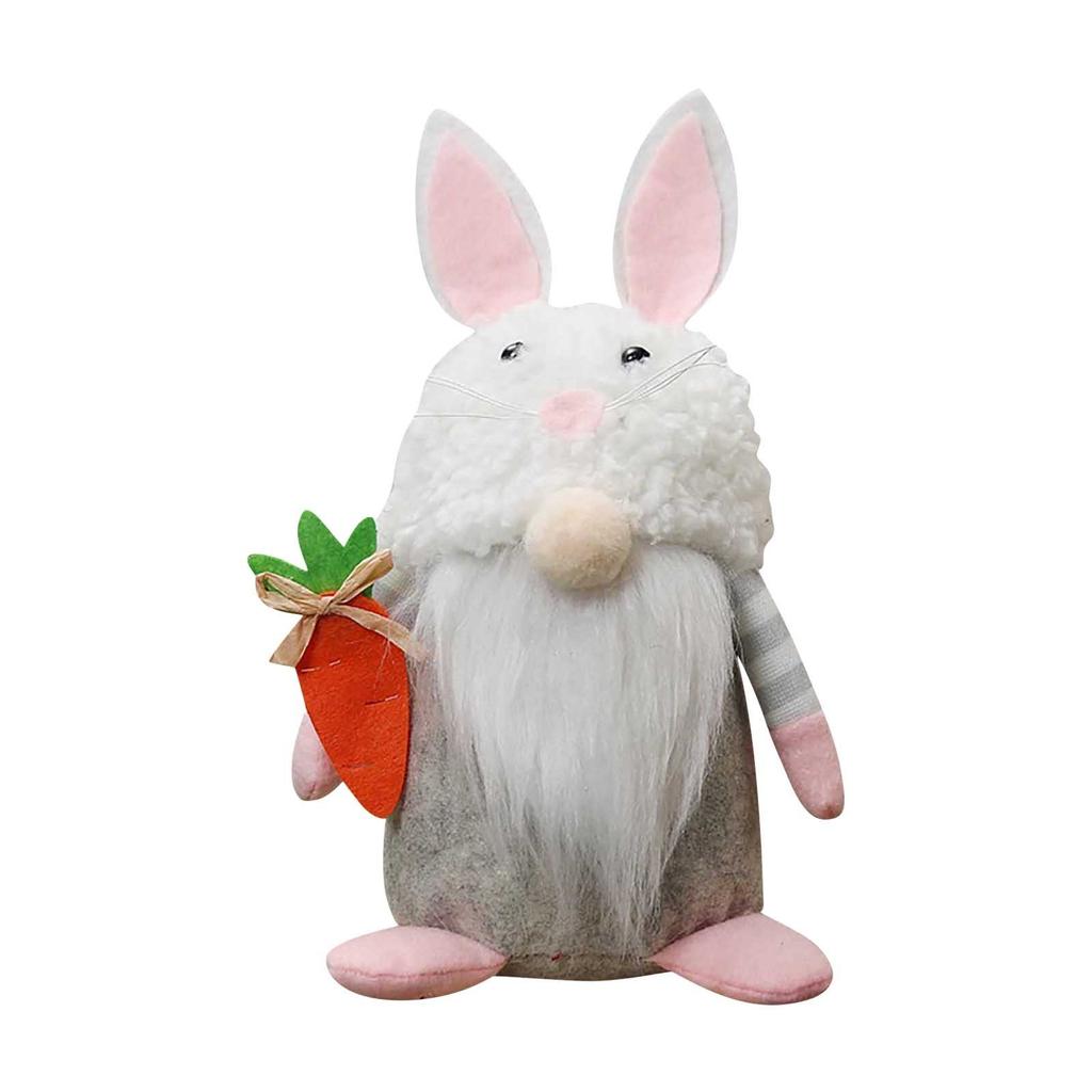 New Easter Doll Plush Bunny Desktop Ornaments Window Props Holiday Decorations