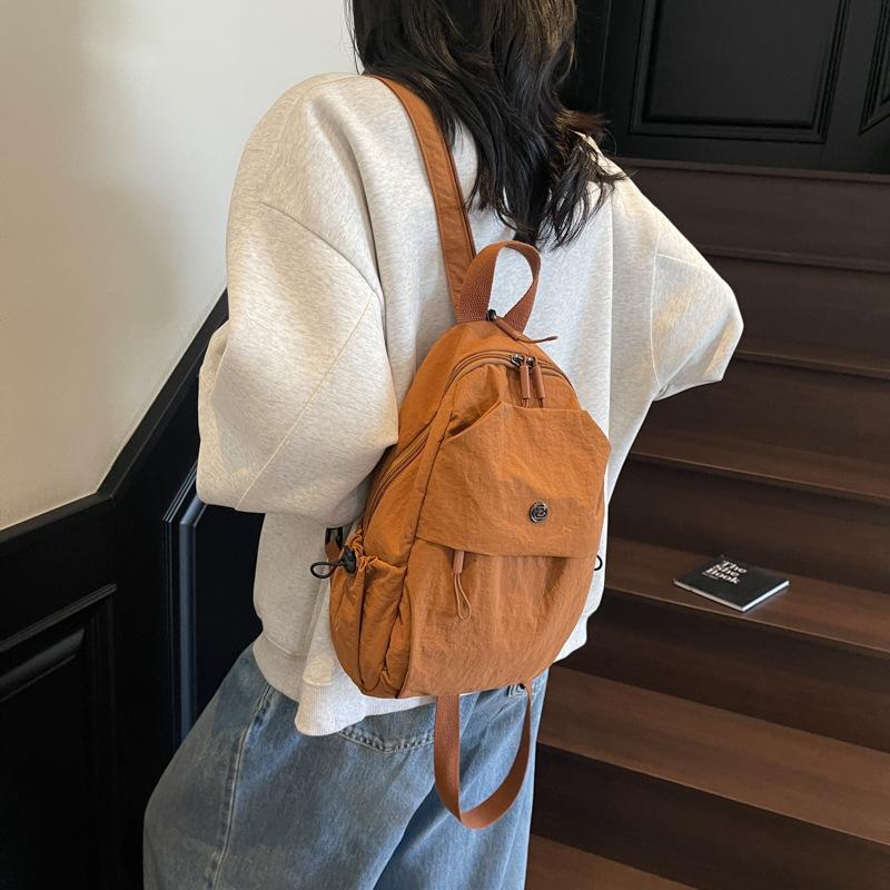 Backpack Simple Versatile Messenger Bag Men'S And Women'S Outdoor Travel Bag Light Commuter Student School Bag
