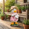 Decorative Duck Garden Statue Colorful with Watering Can Flower Beds, Entryways, Outdoor