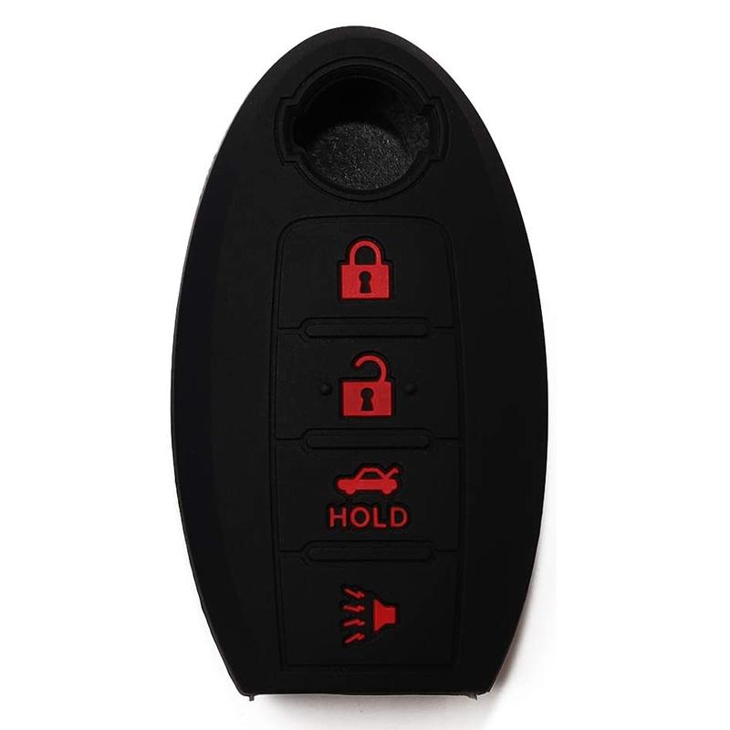 Silicone Key Fob Cover Case 4 Button Fits For Nissan Versa Leaf Sentra Sl Murano Maxima Altima Remote Fob