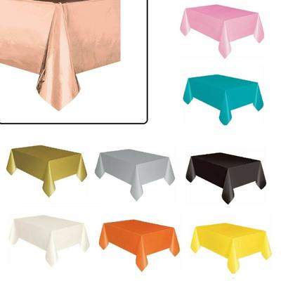 1 Pc Plastic Table Cover Cloth Wipe Clean Party Tablecloth Covers Birthday Disposable