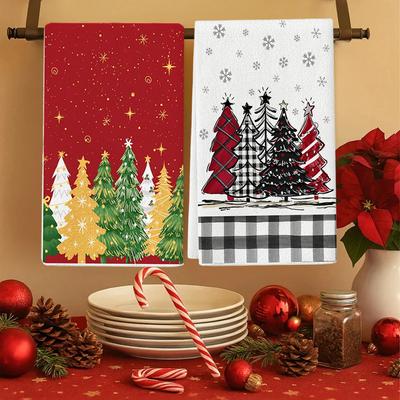 Vánoční Mikrovláknové Koupelnové Potřeby Kreslený Vzor Vánoční Dekorace Ručníky Kapesník 40x60cm