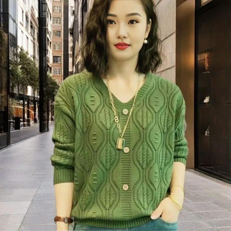 Plus Size Mint Mambo Men's Thin Knit Sweater Outer Wear Thin Sweater Women's Clearance