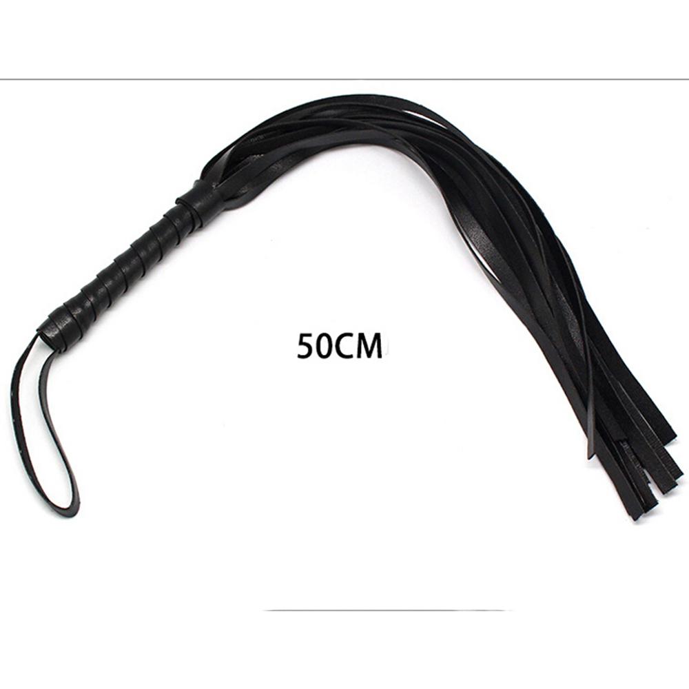 Pink 50cm long tails whips Delicate Leather Paddle spank For Couples Sex Toys Adult Games Spanking slave For Couples