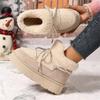 Autumn and Winter New Thick-soled Booties Faux Shearling Warm  Snow Boots Thickened Ankle Boots Over-the-knee Warm Women's Boots