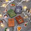 50pcs/Box Stationery Stickers Christmas Greetings Decorative Mobile Stickers Scrapbooking DIY Craft Stickers