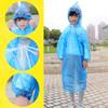 Pe Children Disposable Raincoat Solid Color Convenient Pullover One-piece Raincoat