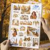20sheets/bag Golden Autumn Daily Life Theme Die Cut Sticker Sheets For Scrapbooking DIY Frame Collage Decoration Laptop Sticker