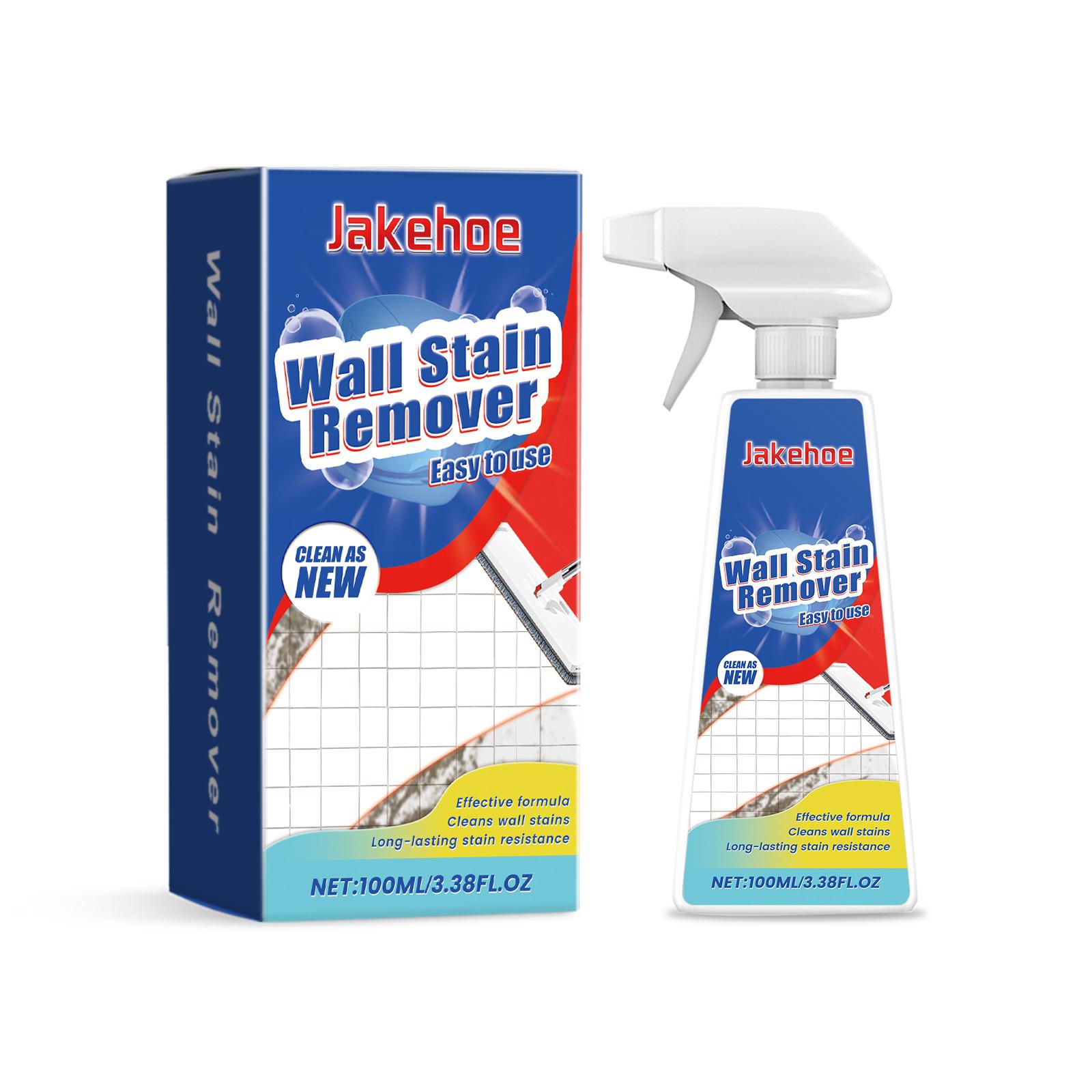Jakehoe Wall Stain Remover Multifunctional Painted Wall Cleaner Spray Kitchen Bathroom Cleaner Stain Remover for Wall & Ceiling 100ML