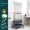 Stainless Steel Mobile Mop and Broom Holder