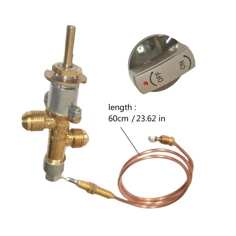 Outdoor Cooking Safety Control Adapter Propane Gas Control Low Working Pressure Compatibility Thermocouple Assembly