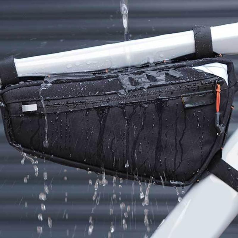 Large Capacity Bike Frame Storage Bag Regulable Front Tube Bicycles Organizers for Commuting Accessories