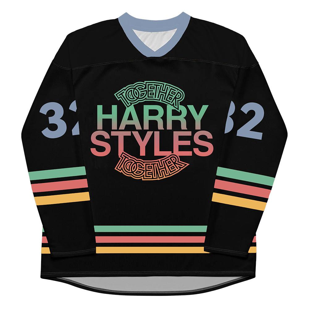 HarryStyles Tillsammans, Tillsammans Hockeytröjor Långärmad V-ringning Lös T-shirt Sångare Design 3D-tryck Unisex T-shirt Tee