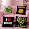 Funny Tennis Cushion Cover Comfort Sofa Bed Silky Elegant Invisible Zipper Decorative Holiday Gifts