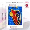 FC Basel Pattern  3pcs 100% Round Full Drill 5D DIY Diamond Painting Embroidery Cross Stitch Rhinestone Décor
